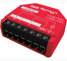 Продуктово изображение Shelly 1PM Gen3 Смарт Wi-Fi реле 1хOn/Off 16A с мерител  