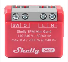 Продуктово изображение Смартреле 1хOn/Off 8A  Shelly 1PM Mini Gen4