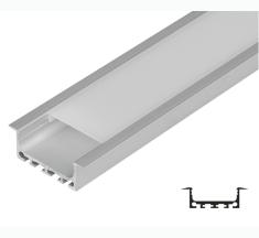 Продуктово изображение Алум. профил за LED лента 211/2м ШИРОК плитък