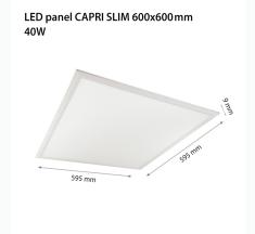 Продуктово изображение LED Панел 40W CAPRI SLIM 600x600 IP44 4000K